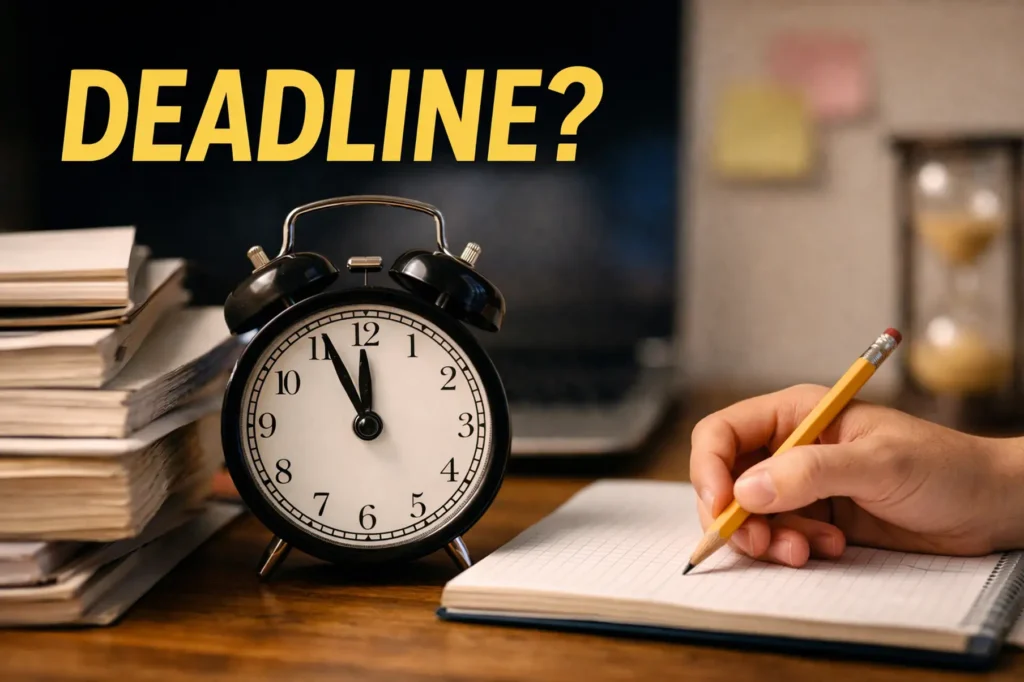 Your Deadline Won’t Wait